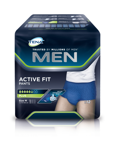 TENA MEN ACTIVE FIT PANTS PLUS S/M 772522 12 kpl