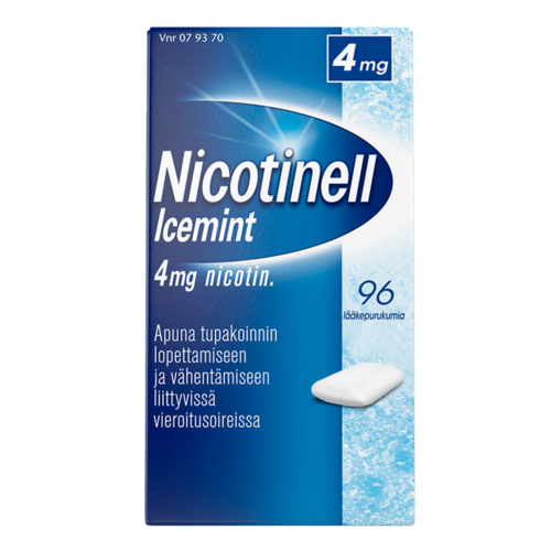 NICOTINELL ICEMINT lääkepurukumi 4 mg 96 fol