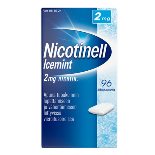 NICOTINELL ICEMINT lääkepurukumi 2 mg 96 fol