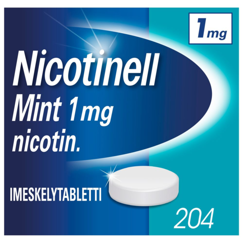 NICOTINELL MINT imeskelytabletti 1 mg 204 fol