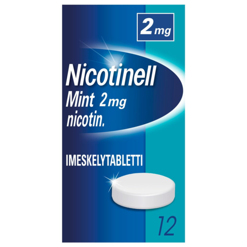 NICOTINELL MINT imeskelytabletti 2 mg 12 fol