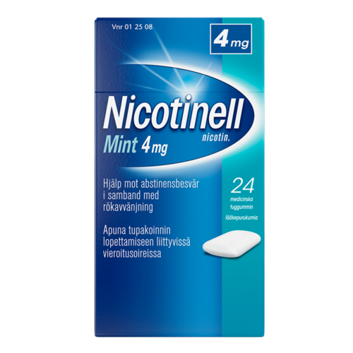 NICOTINELL MINT lääkepurukumi 4 mg 24 fol