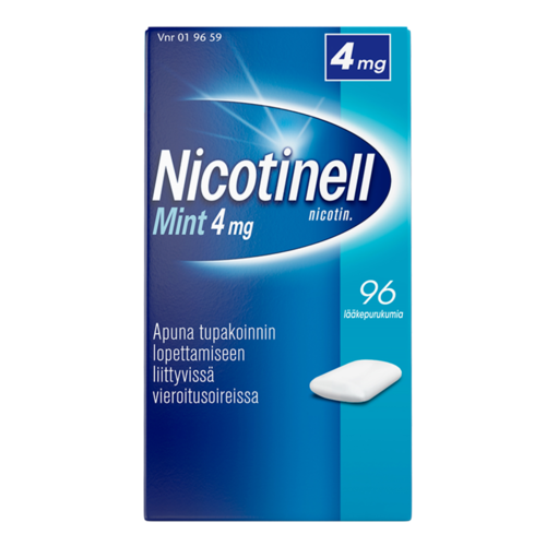 NICOTINELL MINT lääkepurukumi 4 mg 96 fol