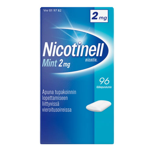 NICOTINELL MINT lääkepurukumi 2 mg 96 fol