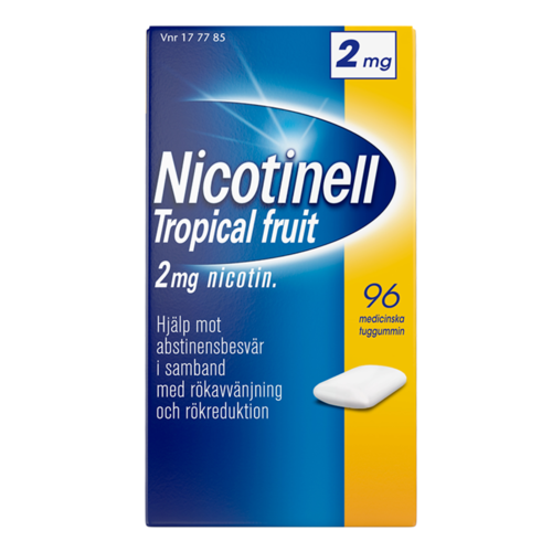 NICOTINELL TROPICAL FRUIT lääkepurukumi 2 mg 96 fol
