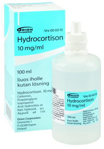HYDROCORTISON liuos iholle 10 mg/ml 100 ml