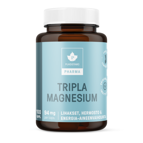 Puhdistamo Pharma Tripla Magnesium 100 kaps