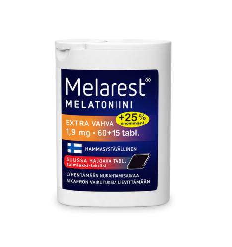 Melarest 1,9 mg Salmiakki-Lakritsi 75 TABL