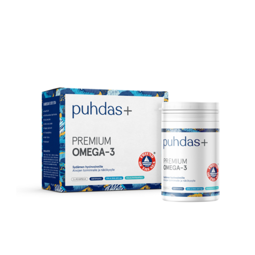 Puhdas+ Premium Omega-3 1000 mg 180 kaps