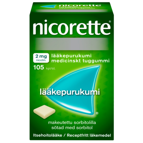 NICORETTE lääkepurukumi 2 mg 105 fol