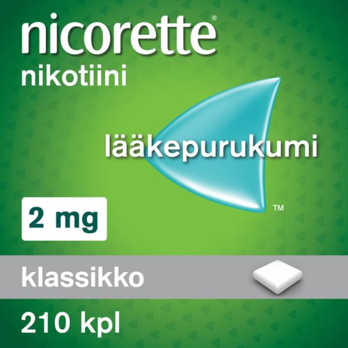 NICORETTE 2 mg lääkepurukumi 210 fol