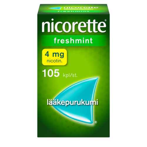 NICORETTE FRESHMINT lääkepurukumi 4 mg 105 fol