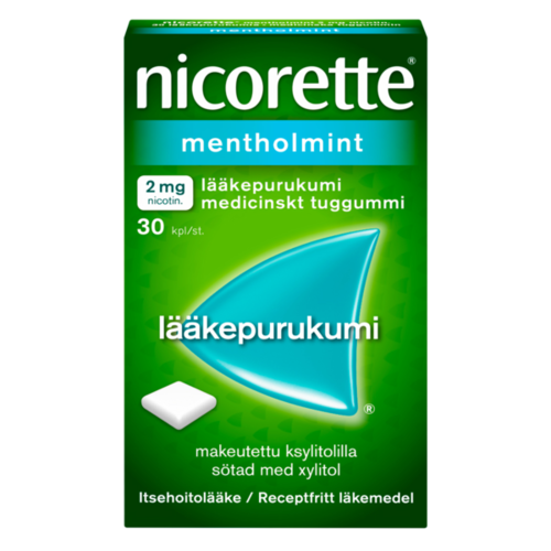 NICORETTE MENTHOLMINT lääkepurukumi 2 mg 30 fol