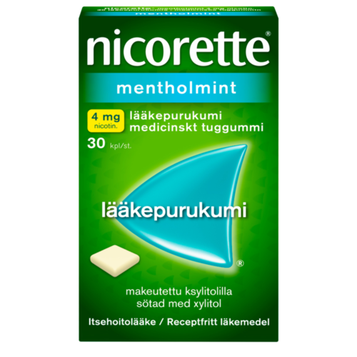 NICORETTE MENTHOLMINT lääkepurukumi 4 mg 30 fol