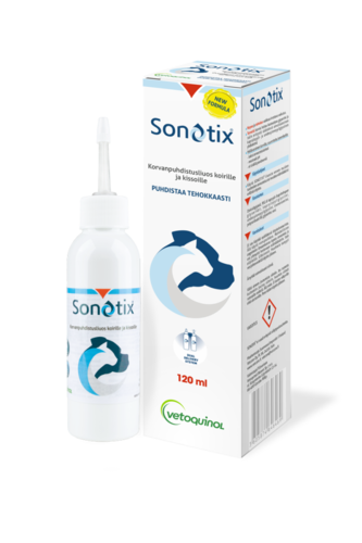 Sonotix korvanpuhdistusliuos 120 ml