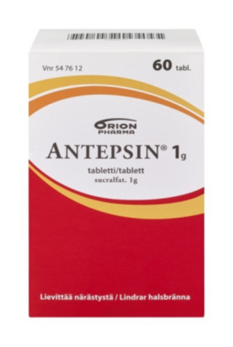 ANTEPSIN tabletti 1 g 60 fol