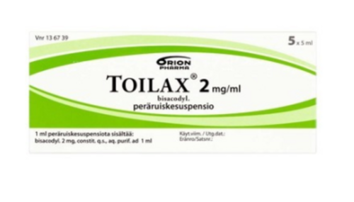 TOILAX peräruiskesuspensio 2 mg/ml 5 x 5 ml