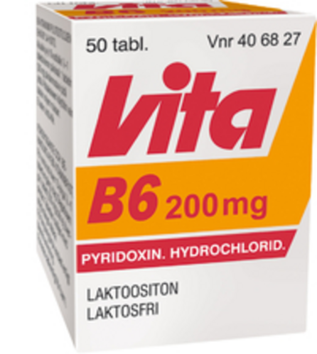 VITA-B6 tabletti 200 mg 50 kpl