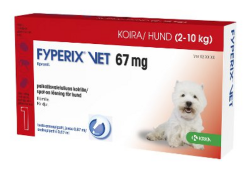 Fyperix vet paikallisvaleluliuos 67 mg 0.67 ml