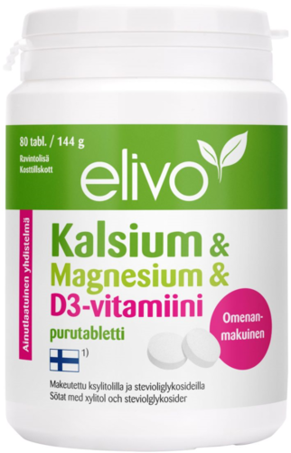 Elivo Kalsium-Magnesium-D 80 purutablettia