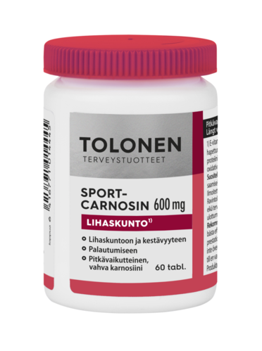 Tolonen Sport-Carnosin 600 mg 60 tablettia