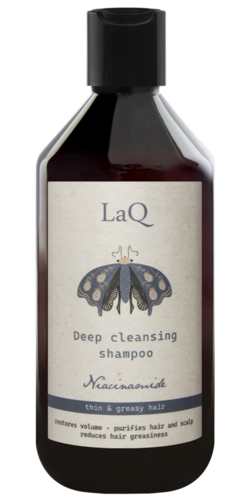 LaQ Botanic syväpuhdistava shampoo niasiinilla 300 ml