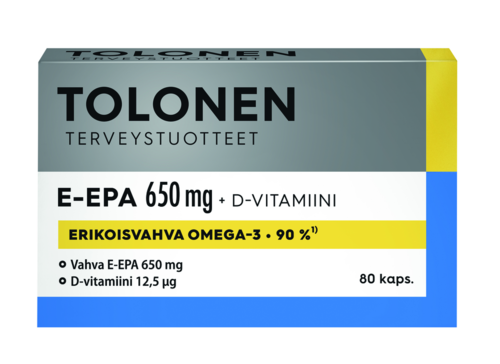 Tolonen E-EPA 650 mg 80 kapselia