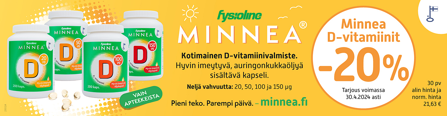 Minnea D-vitamiinit -20%