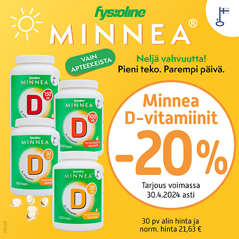 Minnea D-vitamiinit -20%